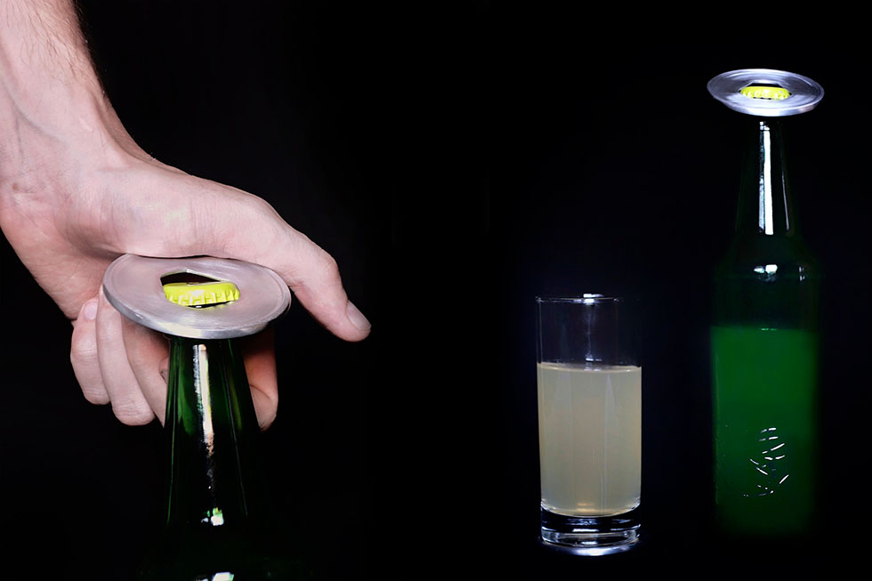 O bottle opener designed by Darko Nikolić